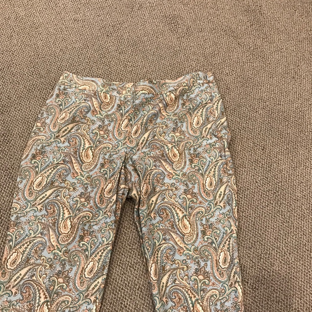 Woman’s dress pants talbots wonmwnas prited dresss